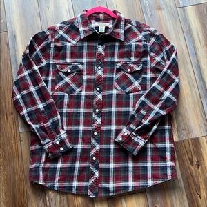 Vintage by Routegg Original Clothing Co Men's Multicolor Plaid Snap Button Shirt